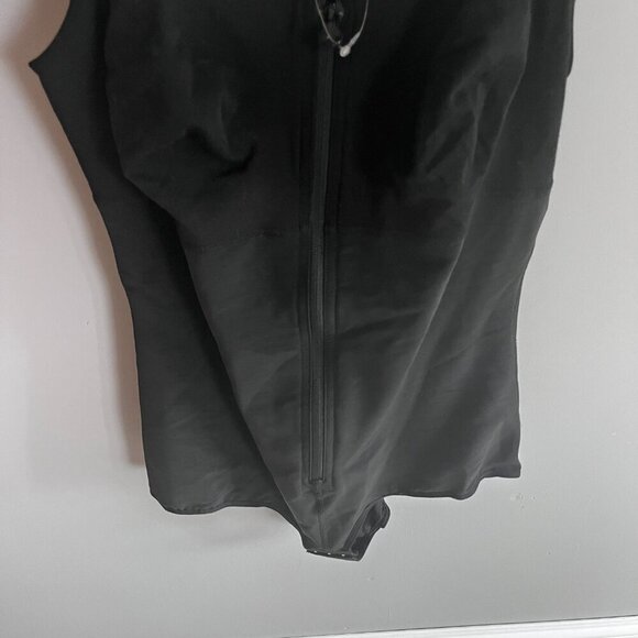 Women’s Plus Size Bodysuit Shapewear Black Size XXL Zip Front NWT Feeling Girl - Picture 3 of 10